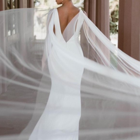 Detachable Wedding Dress Tulle Wings - Designed by 'Made With Love' Bridal - Picture 1 of 6